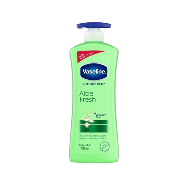 لوشن الجسم فازلين ألو فريش (Vaseline Aloe Fresh Body Lotion) بحجم 400 مل