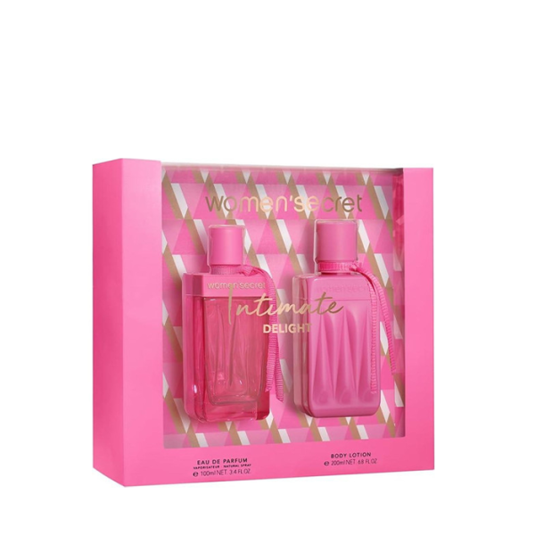 وومن سيكرت إنتيمت ديلايت - عطر 100 مل + لوشن جسم 200 مل \Set , Women's Secret , Intimate Delight , 100 ml + 200 ml losion