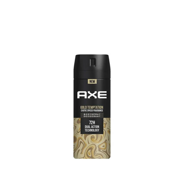 مزيل العرق أكس جولد تمبتايشن – برائحة التوابل الغريبة الفاخرة بحجم 150 مل\Axe Gold Temptation Exotic Spice Fragrance