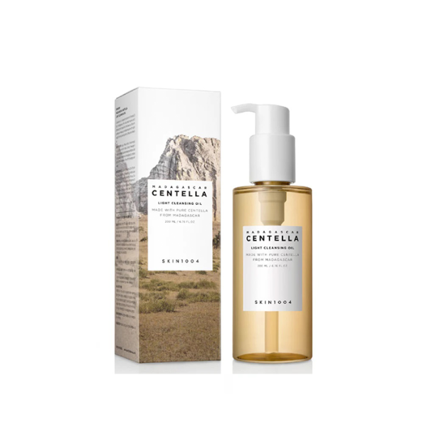 سكين1004 – زيت تنظيف خفيف بخلاصة سينتيلا من مدغشقر – 200 مل -  SKIN1004 Madagascar Centella Light Cleansing Oil – 200ml