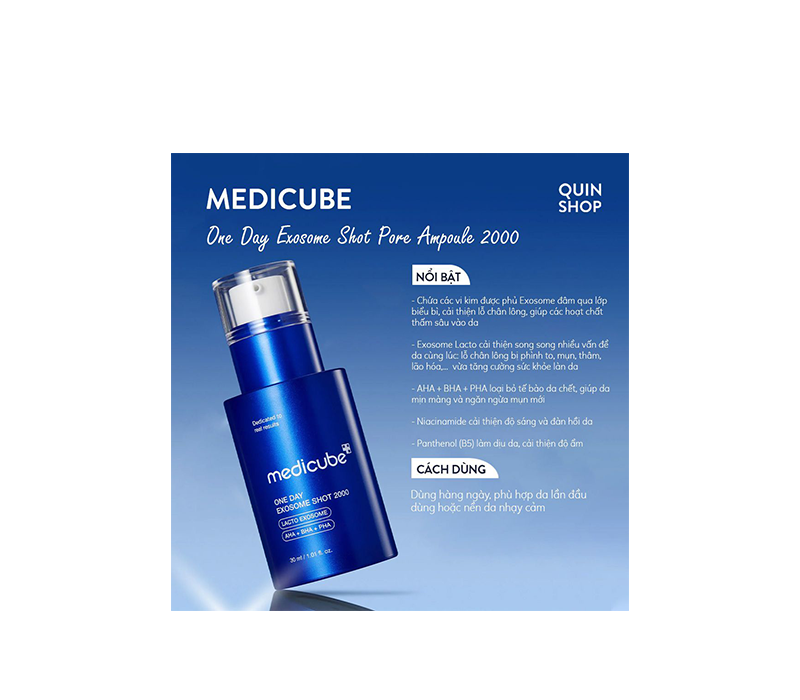ONE DAY EXOSOME SHOT PORE AMPOULE 7500ن