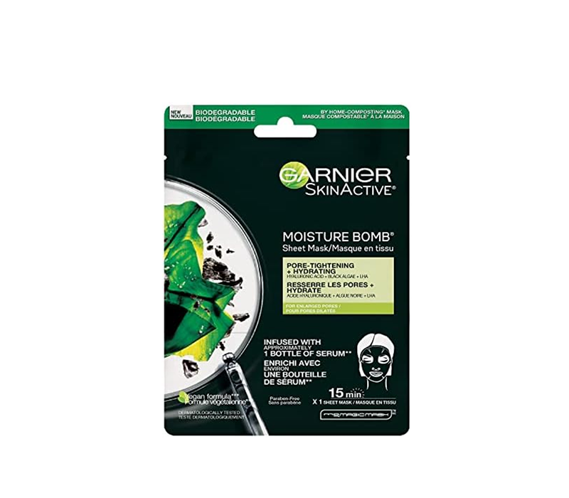 GARNIER PURE CHARCOAL BLACK SHEET MASK