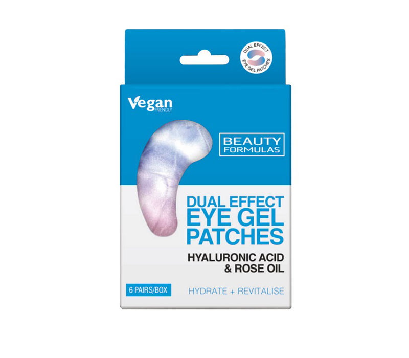 جل لصقات تحت العين بيوتي فورمولاز – Beauty Formulas Gel Eye Patches Double Effect Niacinamide & Collagen