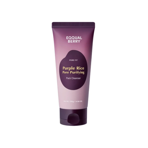 منظف وقناع تنقية المسام من الأرز الأرجواني من إيكوال بيري (EQQUALBERRY PURPLE RICE PORE PURIFYING PACK CLEANSER). -130 جرام