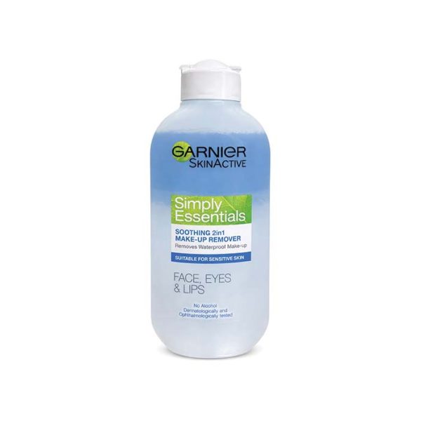 Garnier Skin Naturals Essentials Soothing Make-Up Remover – 200 مل  منظّف مزيل مكياج لطيف من غارنييه للوجه والعينين