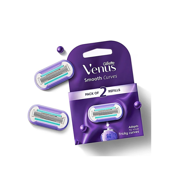 شفرات فينوس سموث كيرفيز 2 قطعة CURVES